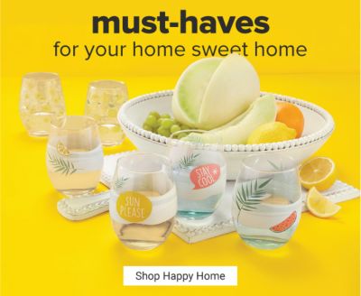 Must-haves for your home sweet home. Shop Happy Home.