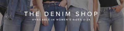 Jack David Women's Plus Size Stretch Black/Blue mid Rise Denim Jeans Pants  Skinny Leg at  Women's Jeans store