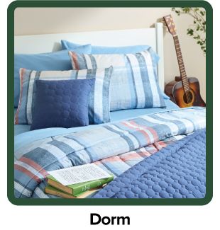 Image of bed, shop dorm.