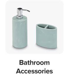 Image of a soap holder and toothbrush holder. Shop bathroom accessories.