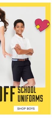 Bonus Buy - Up to 50% off school uniforms. Shop Boys.