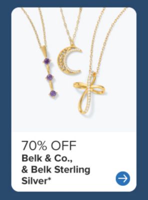 Three gold necklaces. 70% off Belk & Co., Belk Sterling Silver & more. 
