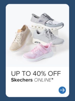 Four different shoes. Up to 40% off Skechers online. 