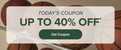 Today's coupon. Up to 40% off. Get coupon.