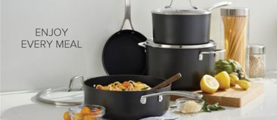 T-fal Kitchen Solutions 21-Piece Nonstick Cookware Set, Black