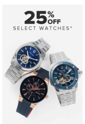 25% off select watches