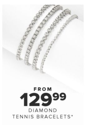 from 129.99 diamond tennis bracelets.