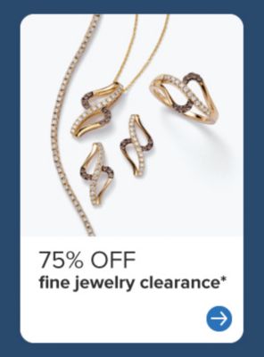 A set of matching jewelry. 75% off fine jewelry clearance. 