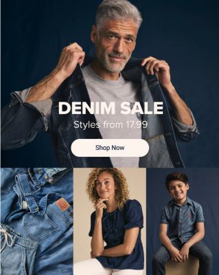 Denim Sale. Styles from 17.99. Shop now.