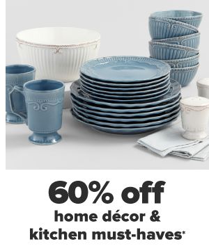 60% off home decor & kitchen must-haves.