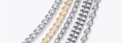 Image of diamond necklaces.