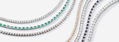 Image of diamond necklaces.