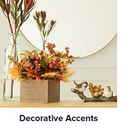 Image of fall florals. Shop decorative accents. 