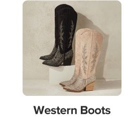 Image of two cowboy boots. Shop western boots.