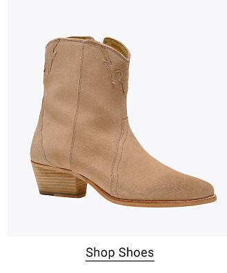An image of a western style boot. Shop shoes.