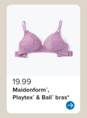 Image of a black bra. 19.99 Maidenform and Playtex bras.