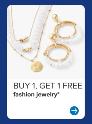 Image of various jewelry. Buy one, get one free fashion jewelry.