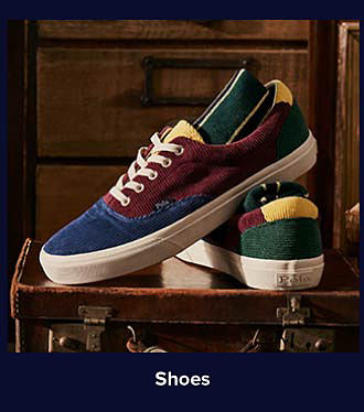 Colorful Ralph Lauren sneakers. Shop shoes.
