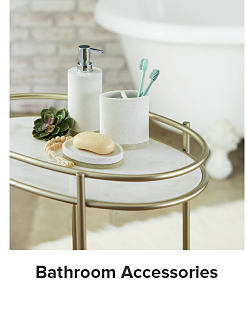 A variety of bathroom accessories. Shop bathroom accessories.