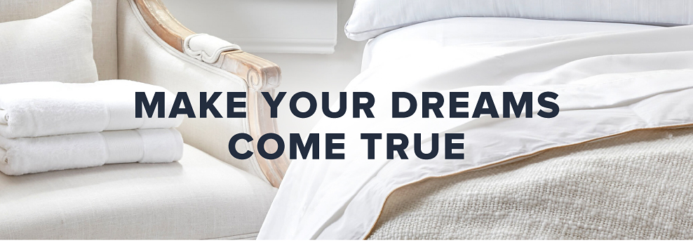 Image of bedding. Make your dreams come true. 
