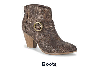 An ankle boot. Shop boots.
