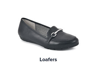 A black loafer. Shop loafers.