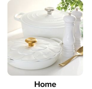 Various pots and pans. Shop home.