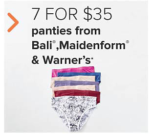 Assortment of panties. 7 for $35 panties from Bali, Maidenform and Warner's. 