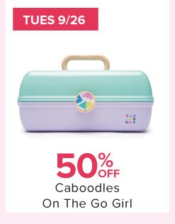 Tues 9/26 50% off Caboodles On The Go Girl