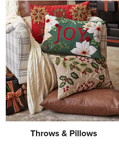 Christmas throw blankets and pillows. Shop Throws and Pillows.