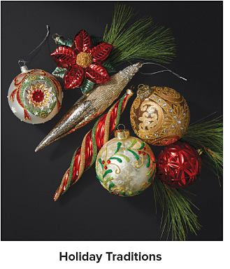Elegant Christmas ornaments. Shop holiday traditions.