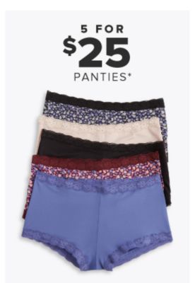 5 for 25 panties