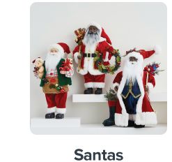 Miniature santa figurines. Shop santas.