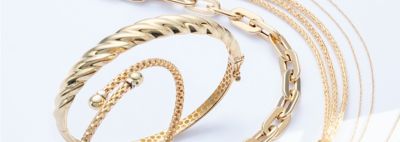 Luxury. Image of gold jewelry.