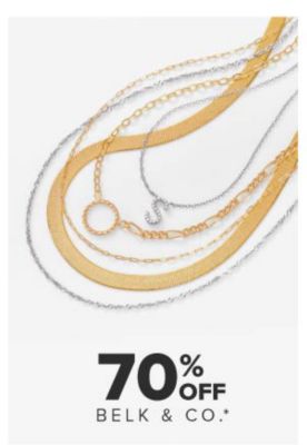 70% off belk and co.