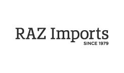 RAZ Imports logo.