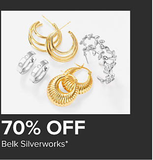 Stack of gold necklaces with diamonds. 70% off Belk Silverworks. 