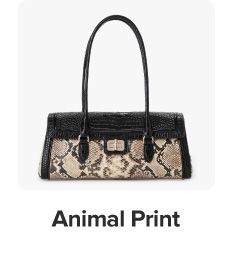 An image of an animal print handbag. Shop animal print. 