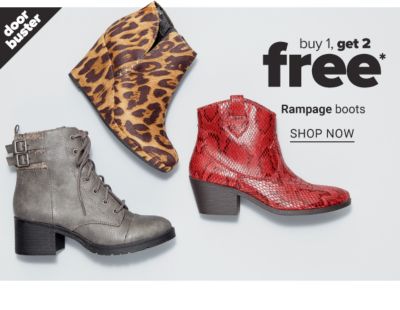 belk rampage boots buy 1 get 2 free