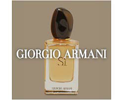 A yellow perfumed bottle. Shop Giorgio Armani.
