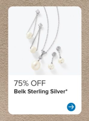 75% off Belk Sterling Silver.