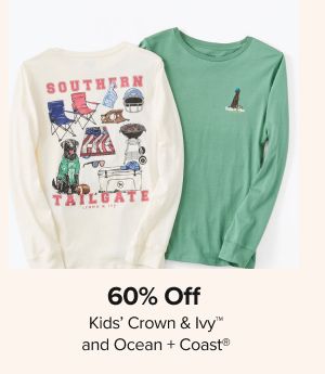 60% off kids Crown and Ivy, Ocean and Coast and more. Shop now. Two long sleeve shirts.