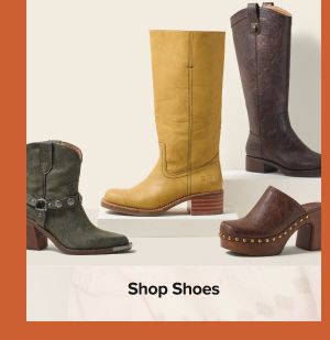 Shop shoes. Various pairs of boots.
