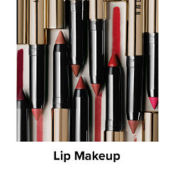 Assortment of red and pink lip pencils. Shop lip makeup.