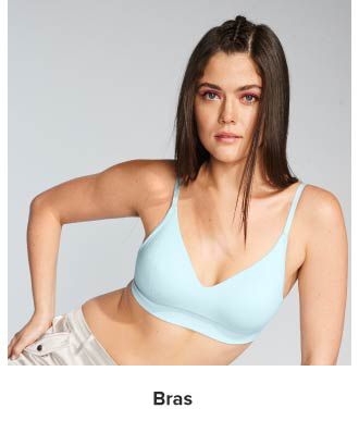 Image of a woman in a bra. Shop bras.