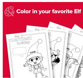 Can't make it? Download the temples from ho ho home! Print out activities show under each category. Write a letter to santa, color in your favorite elf, and design an ornament!