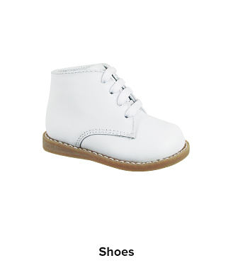 A white shoe. Shop shoes.