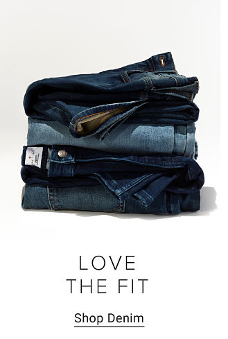 Stack of jeans. Love the fit. Shop denim