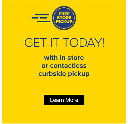 Free store pickup. Get it today with in store or contactless curbside pickup. Learn more.