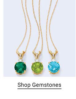 an image of gemstone pendant necklaces. shop gemstones.
